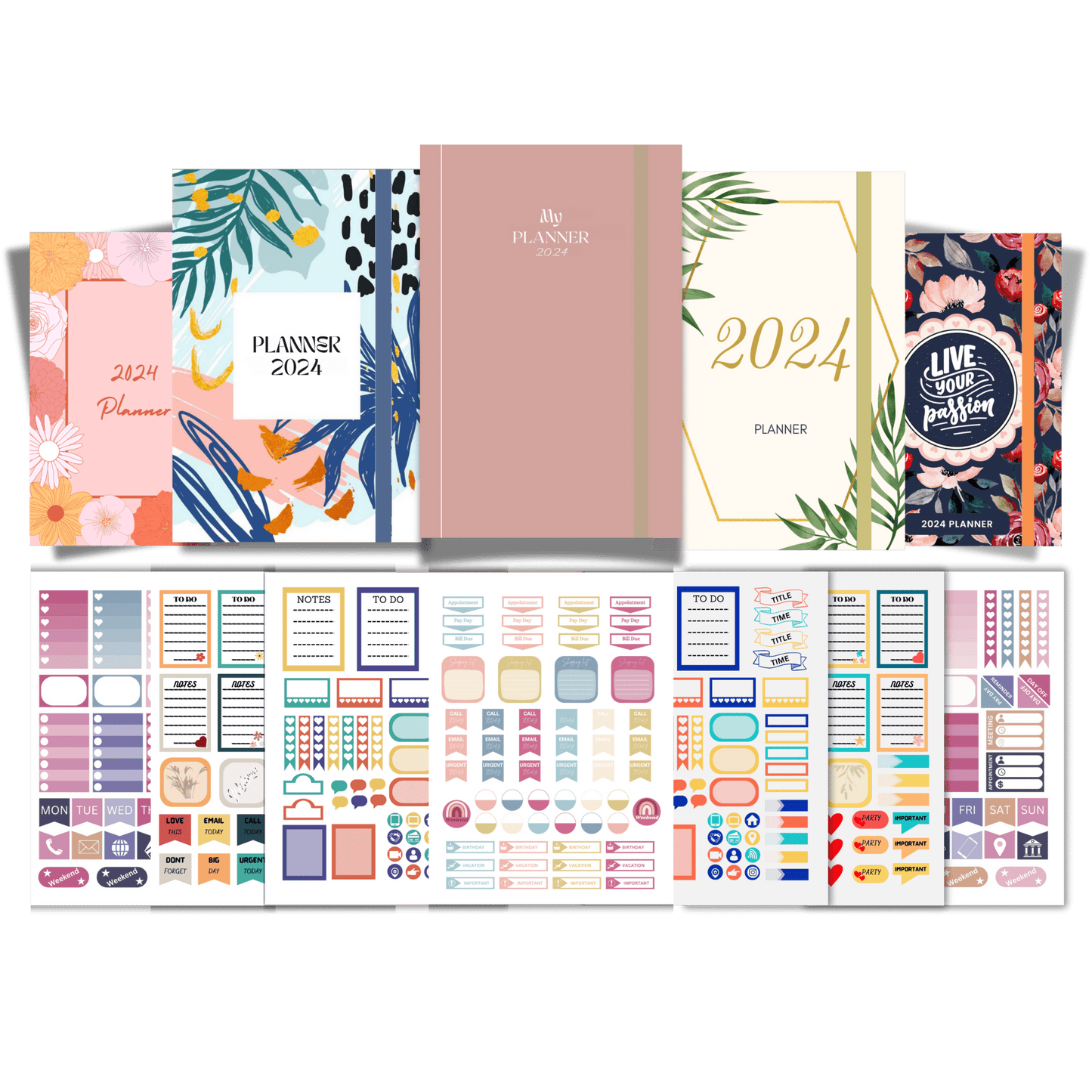 Complete Empower Planner Cover & Sticker Set (100+ Covers, 200+ Stickers) - Empower Planners