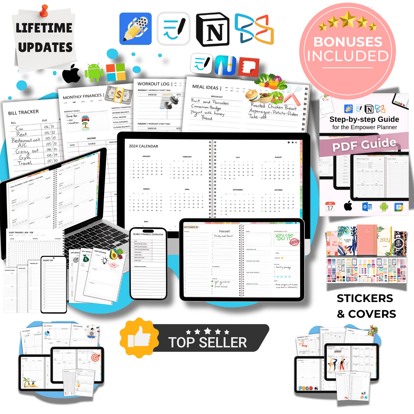 Pack of 4: 4x The Empower Planner™ (Complete All - Inclusive Edition)™ - Empower Planners