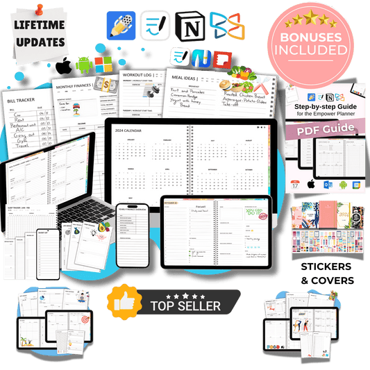 Pack of 4: 4x The Empower Planner™ (Complete All - Inclusive Edition)™ - Empower Planners