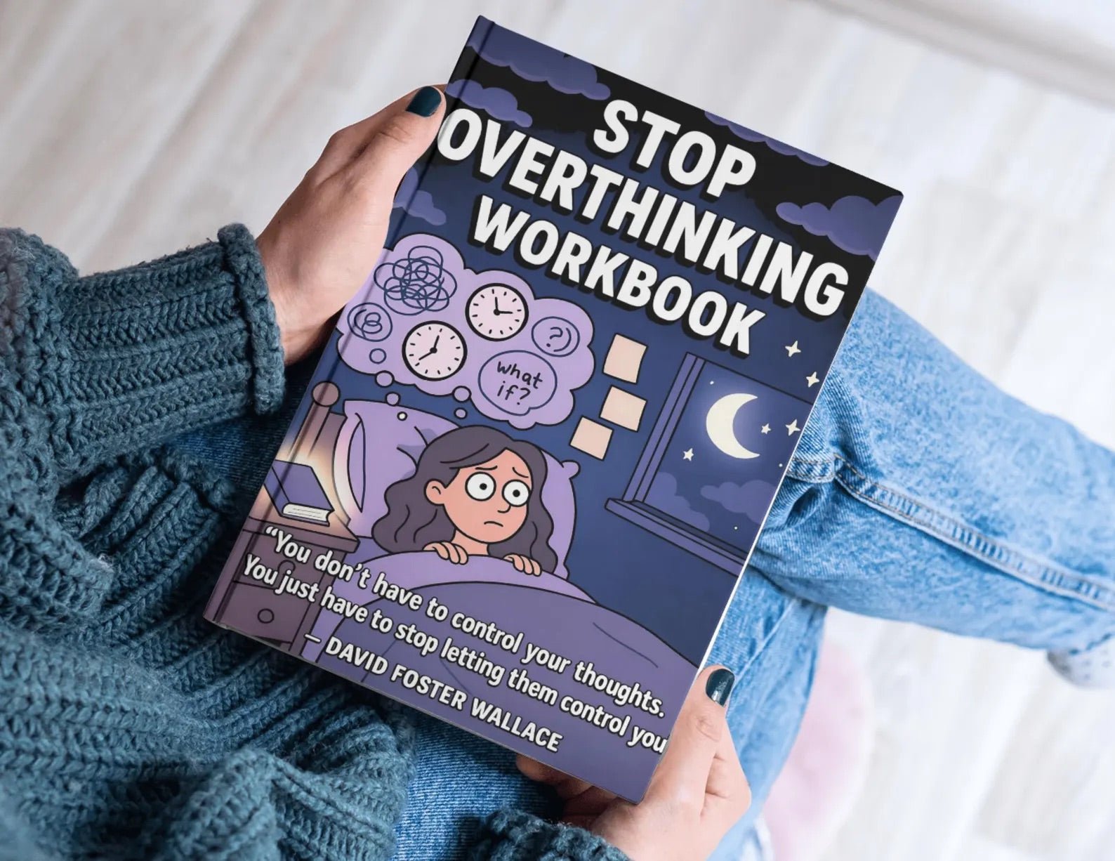 Stop Overthinking Workbook, Digital, Printable & Editable - Declutter Your Mind, with Anxiety Workbook & Mental Health Journal - Empower Planners