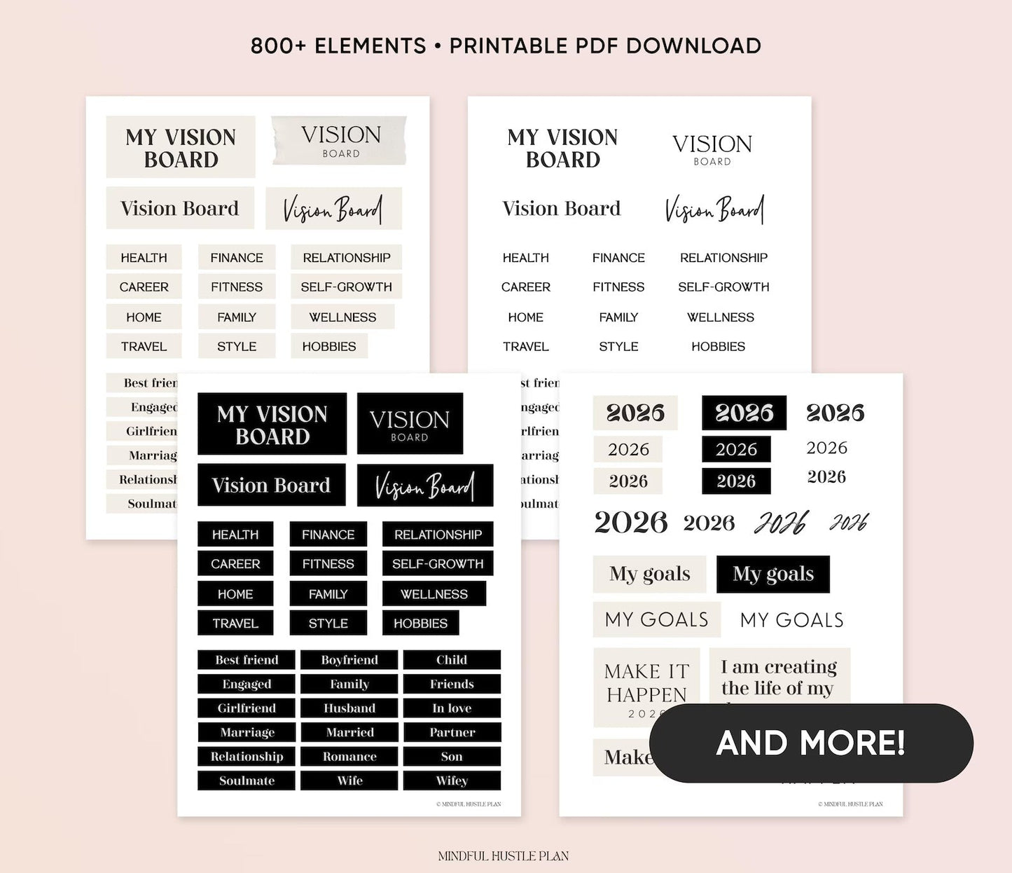 Ultimate Vision Board Bundle 1 - Empower Planners