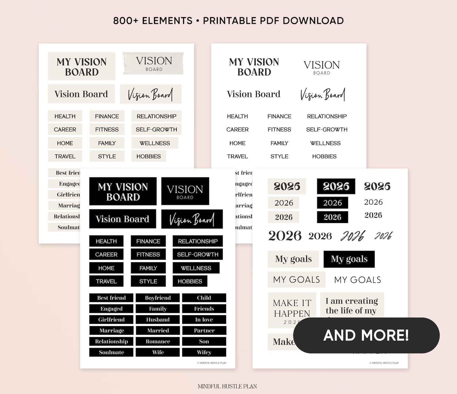 Ultimate Vision Board Bundle 1 - Empower Planners